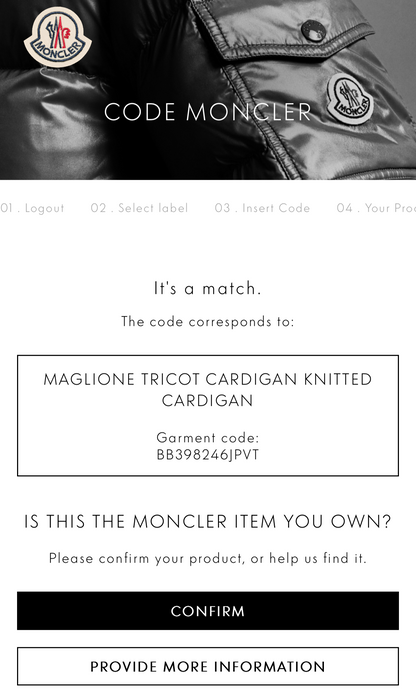 Moncler Maglione Tricot Knitted Cardigan