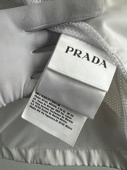Adidas X Prada RE-Nylon Hooded Track Jacket White