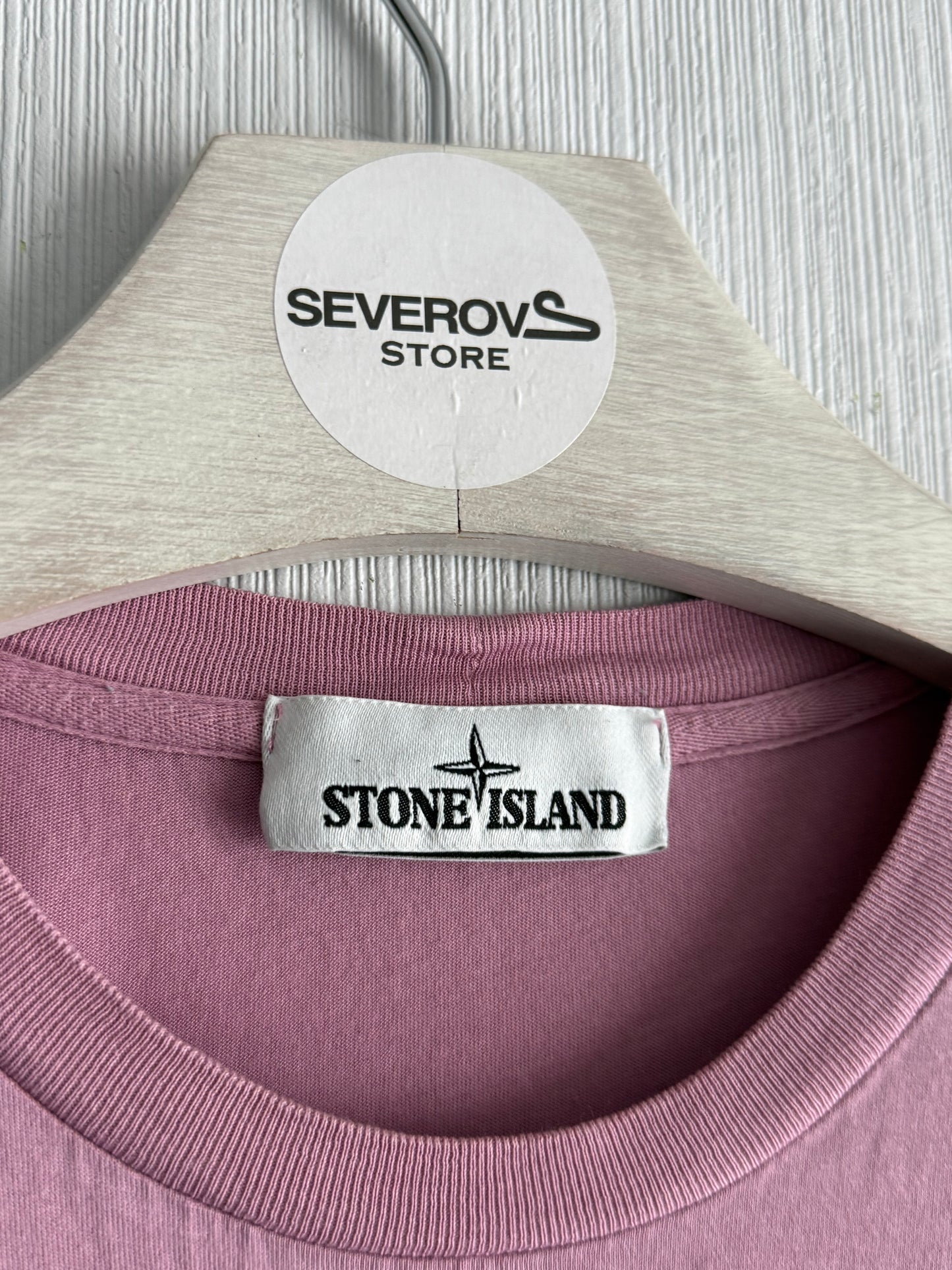Stone Island Logo Pink T-shirt