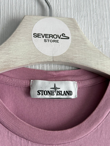Stone Island Logo Pink T-shirt