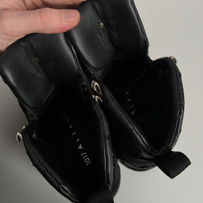 1017 ALYX 9SM x Roa Black Ostrich Hiking Boots