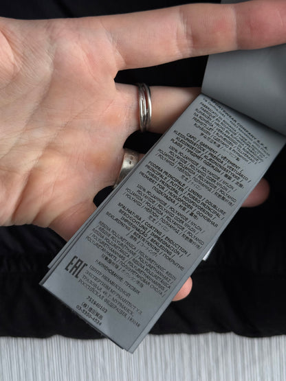 Stone Island Shadow Project FW21 High Density R-Nylon Jersey Real Down Jacket in Black