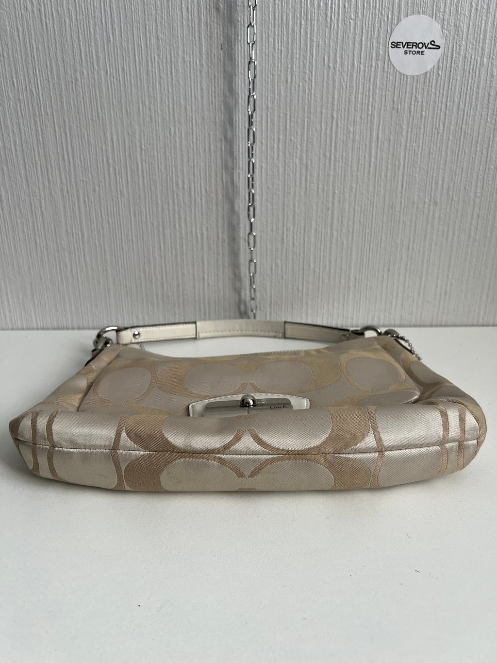 Coach Cream Canvas Kristin Hobo Bag