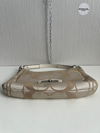 Coach Cream Canvas Kristin Hobo Bag