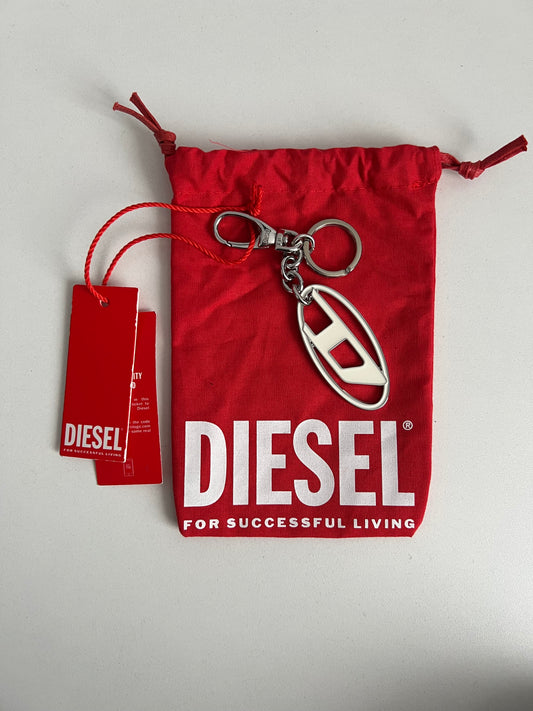 Diesel Logo Keychain Metal Bag Charm