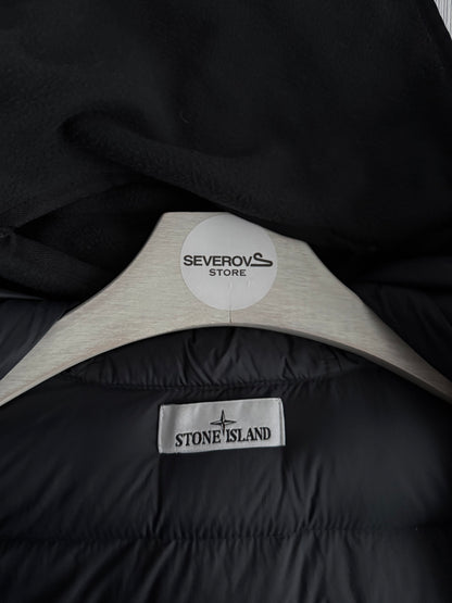 Stone Island AW22 Down Balaclava Jacket Opaque Nylon Twill Black
