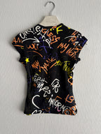 Gianni Versace Iconic Donatella Grafitti Vintage T-shirt