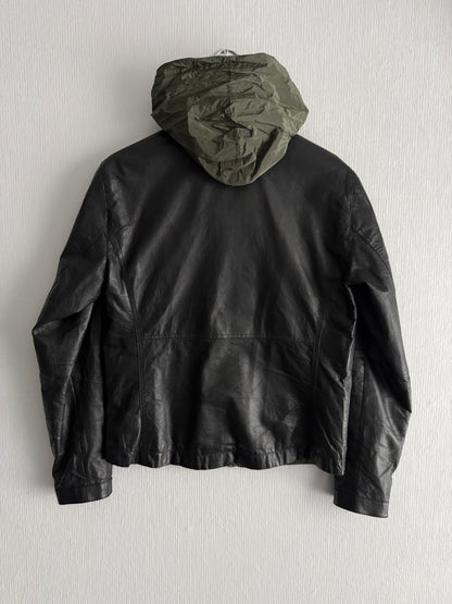 Stone Island SS10 Reversible Leather and Nylon Metal Jacket