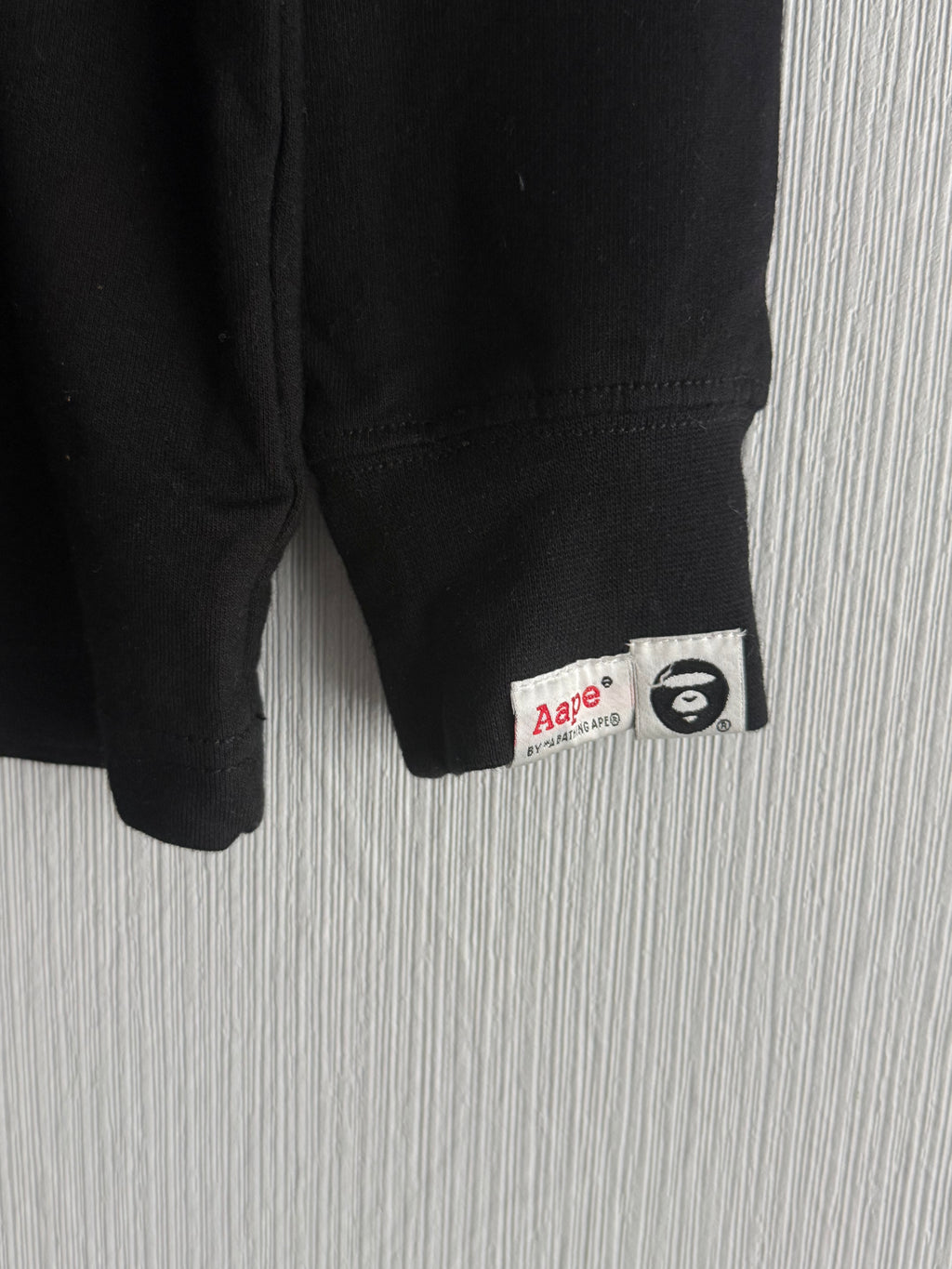 Bape Black Cotton Longsleeve T-shirt