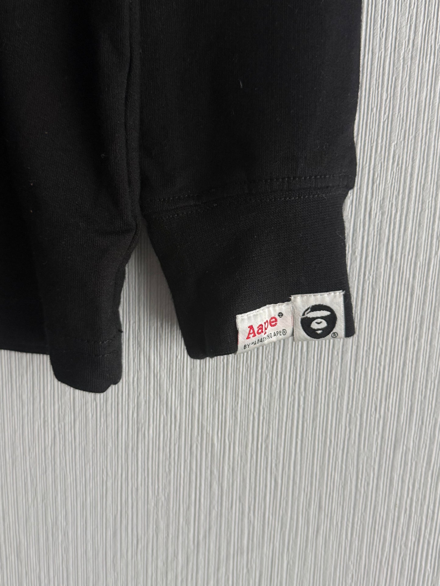 Bape Black Cotton Longsleeve T-shirt