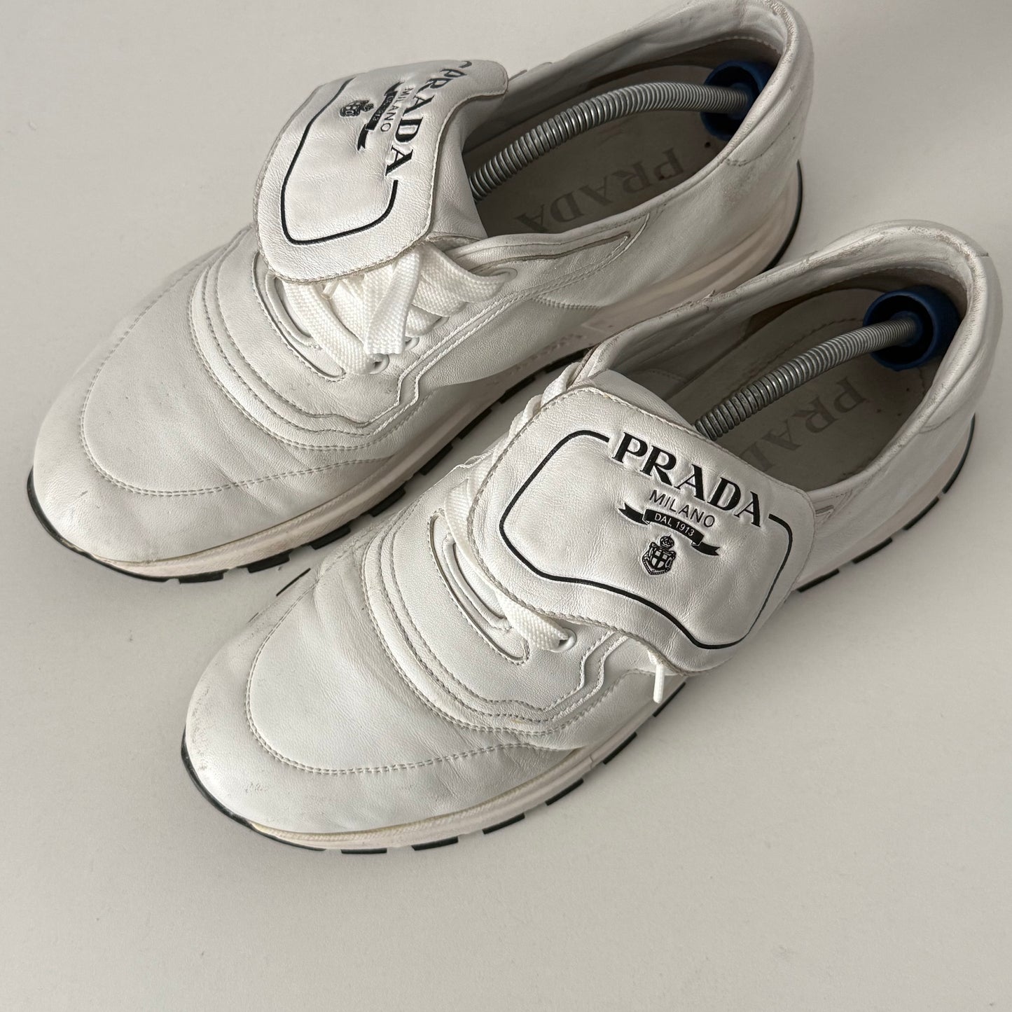Prada Leather White Shoes