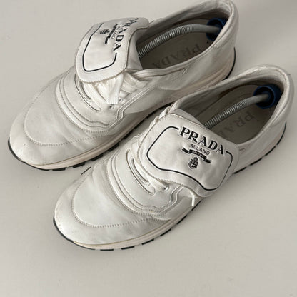 Prada Leather White Shoes
