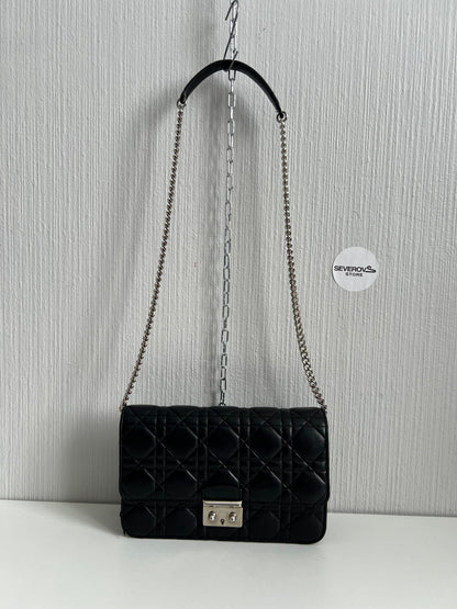 Christian Dior Black Cannage Quilted Miss Dior Clutch Bag