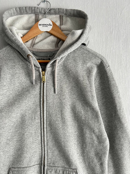 Carhartt Grey Cotton Baggy Zip Hoodie