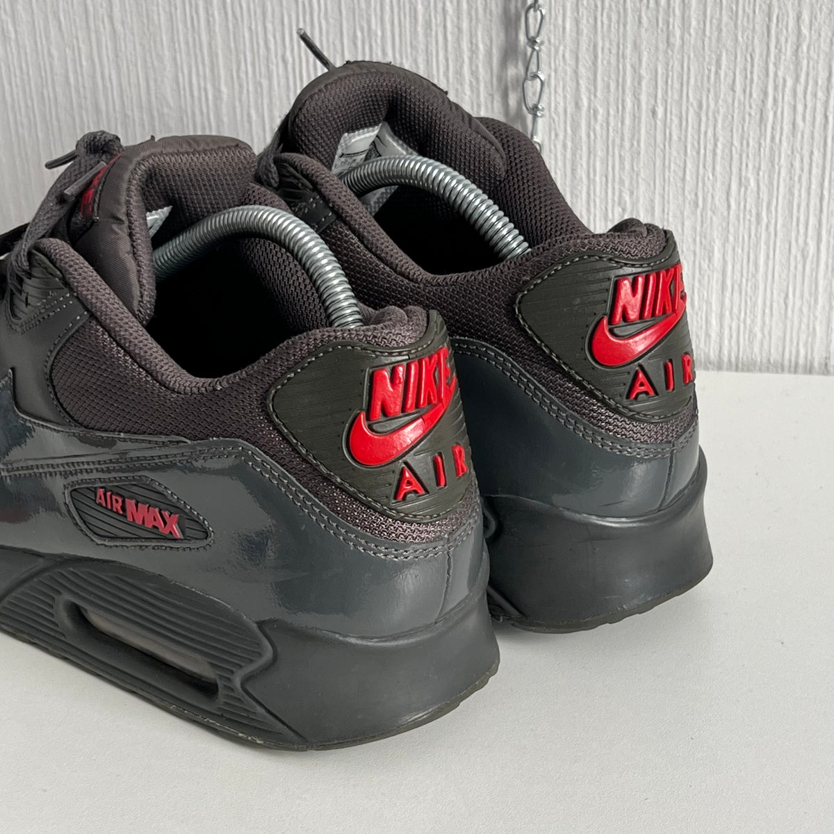 Nike Air Max 90 Midnight Fog/University Red Mens Shoes