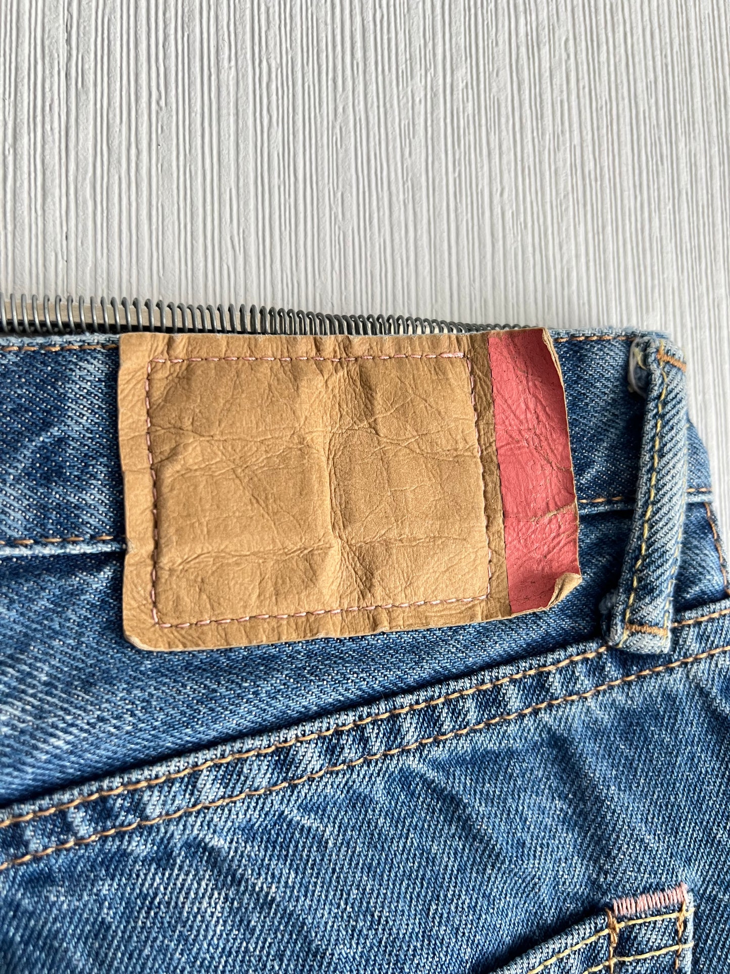 Acne Studios 1997 Blue Crease Denim Pants