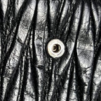Miu Miu Black Crinkled Leather Wallet