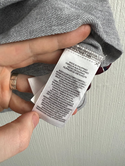 Polo Ralph Lauren Kicker Bear Grey Cotton Polo T-shirt