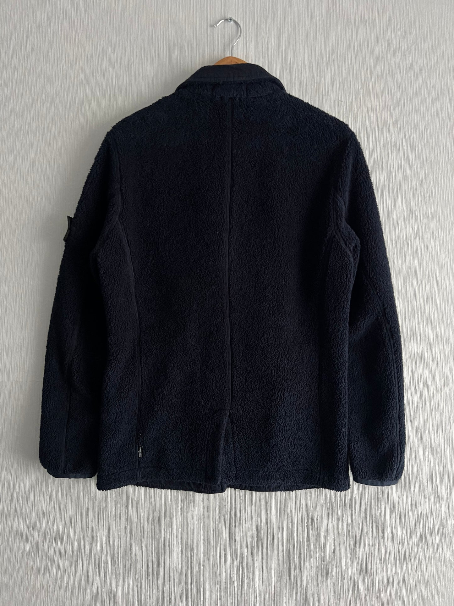 Stone Island Shadow Project AW17 Navy Teddy Fleece Zipped Blazer