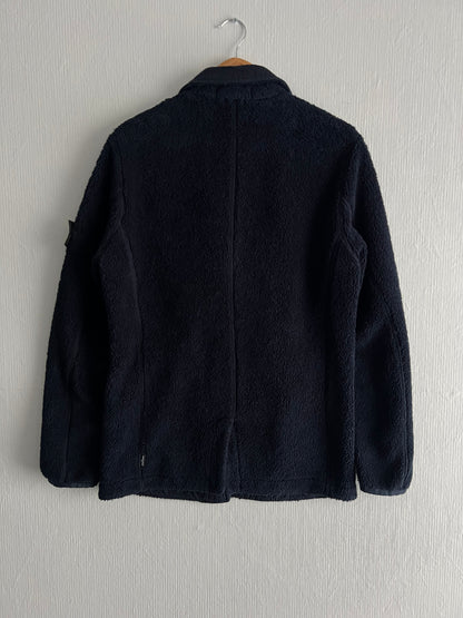 Stone Island Shadow Project AW17 Navy Teddy Fleece Zipped Blazer