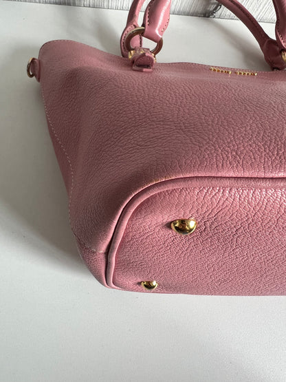 Miu Miu Tote Pink Leather Handbag Bag