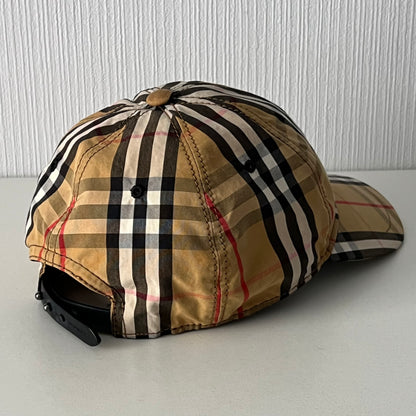 Burberry Beige Vintage Check Cotton Baseball