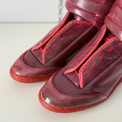 Maison Margiela Future High Top Red PVC Sneakers