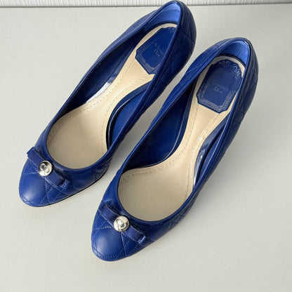 Dior Cannage Pumps Womens Leather Shoes