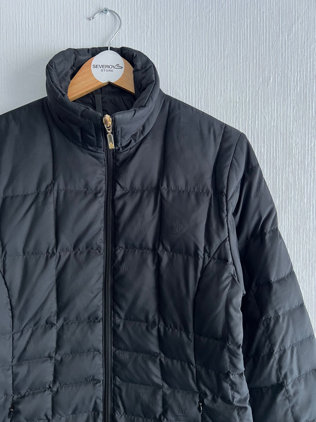 Moncler Multilogo Monogram Quilted Down Jacket