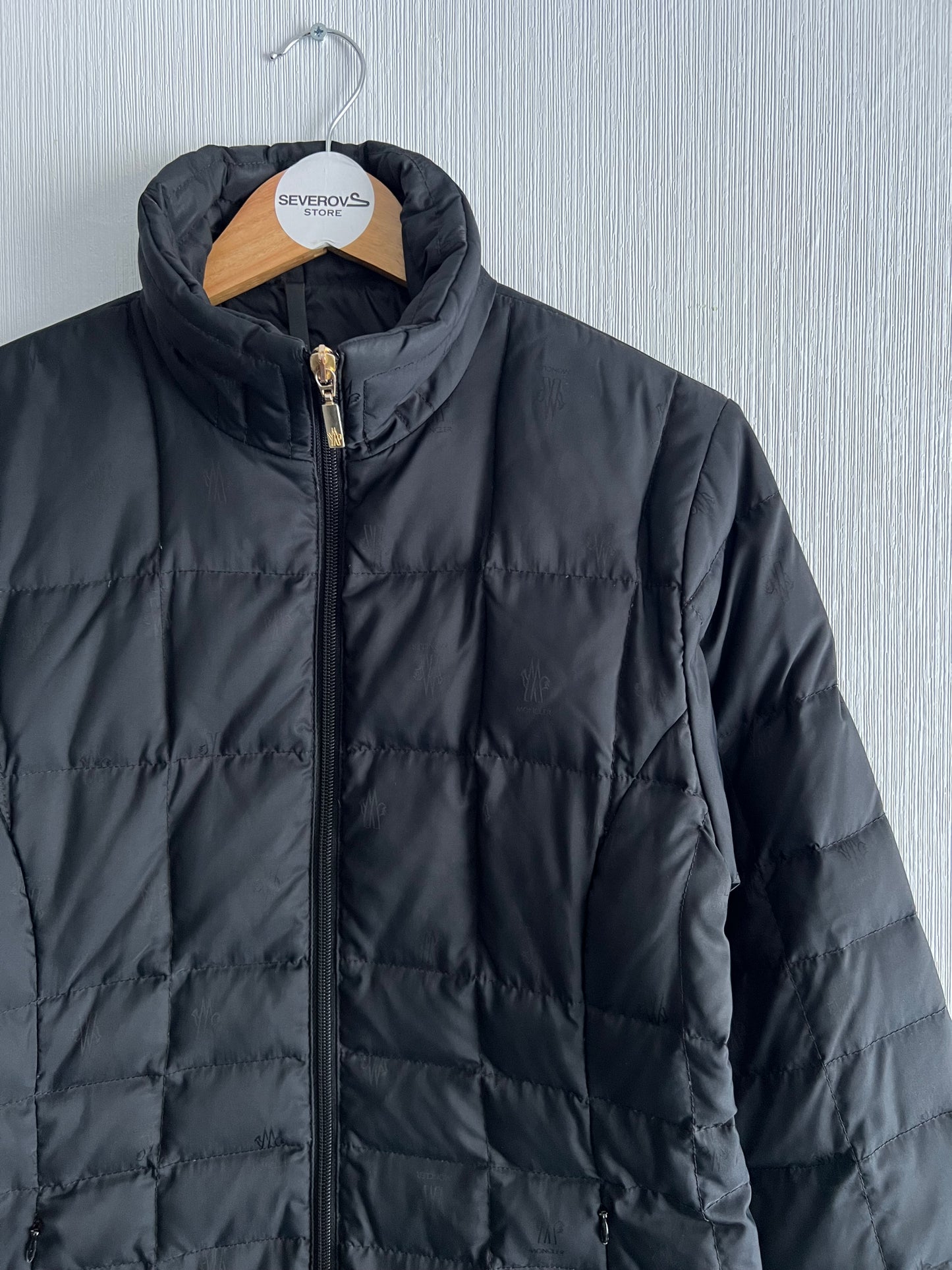 Moncler Multilogo Monogram Quilted Down Jacket