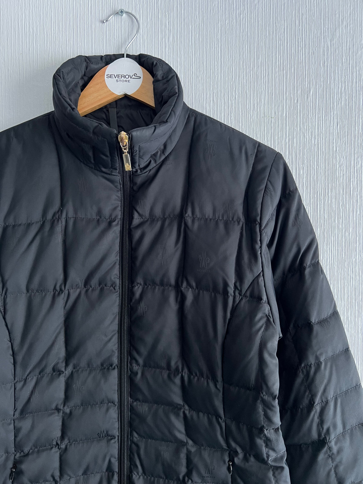 Moncler Multilogo Monogram Quilted Down Jacket