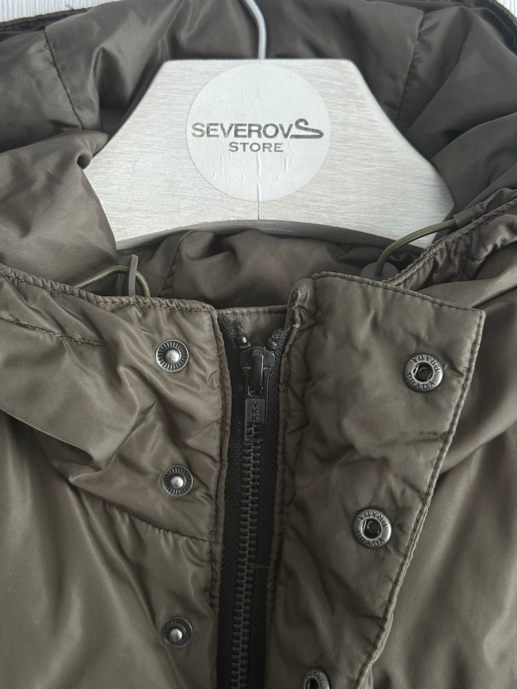 Prada Logo Down Mens Parka Jacket