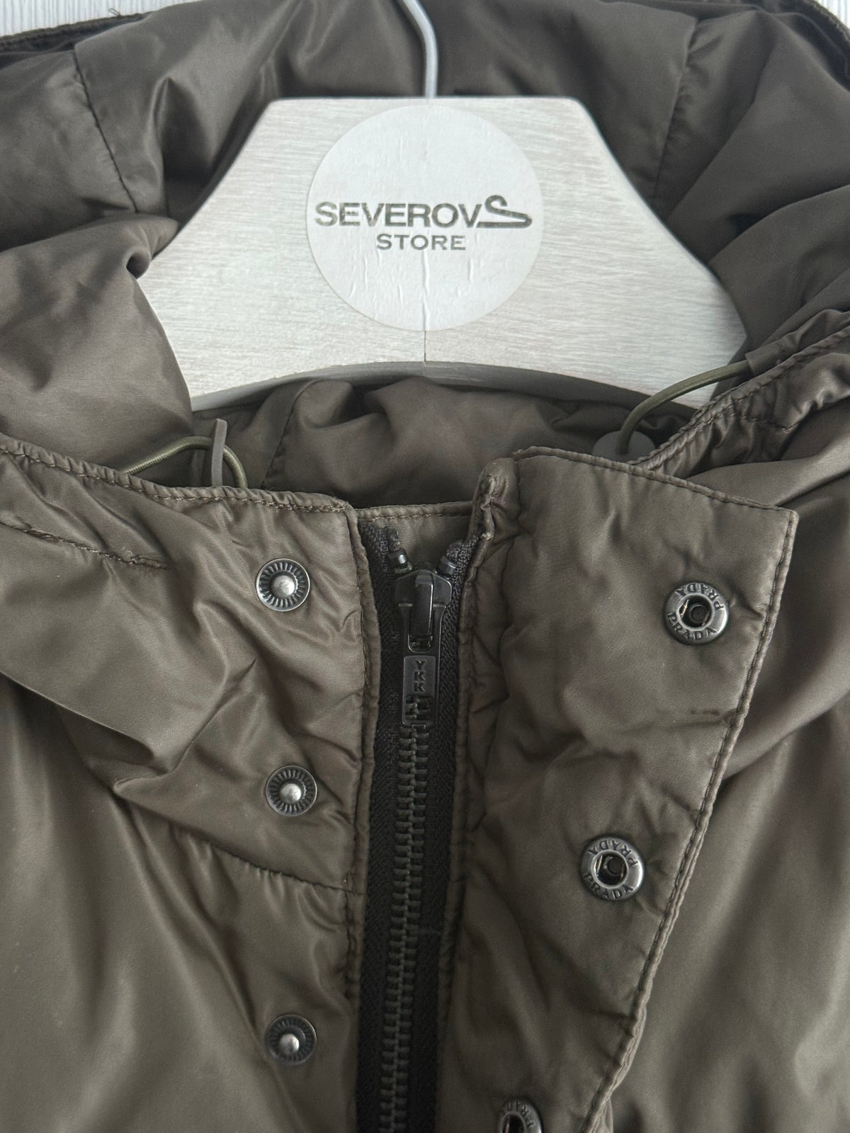 Prada Logo Down Mens Parka Jacket