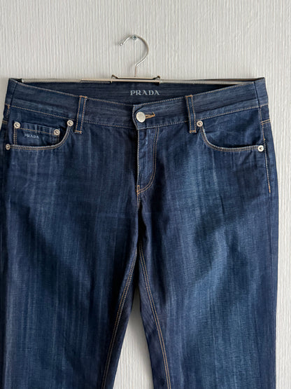 Prada 2000's Bootcut Indigo Denim Jeans
