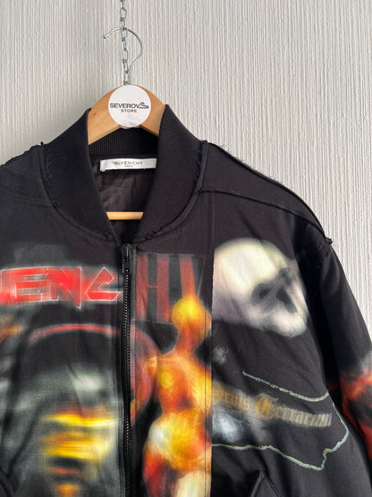 Givenchy FW16 Heavy Metal Printed Bomber Jacket
