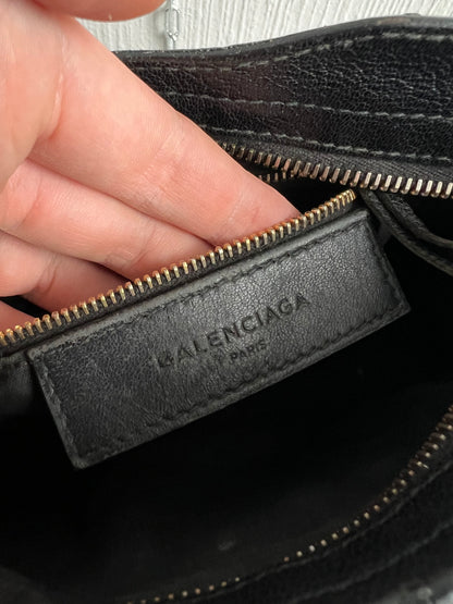 Balenciaga City Bag Mini in Black Leather