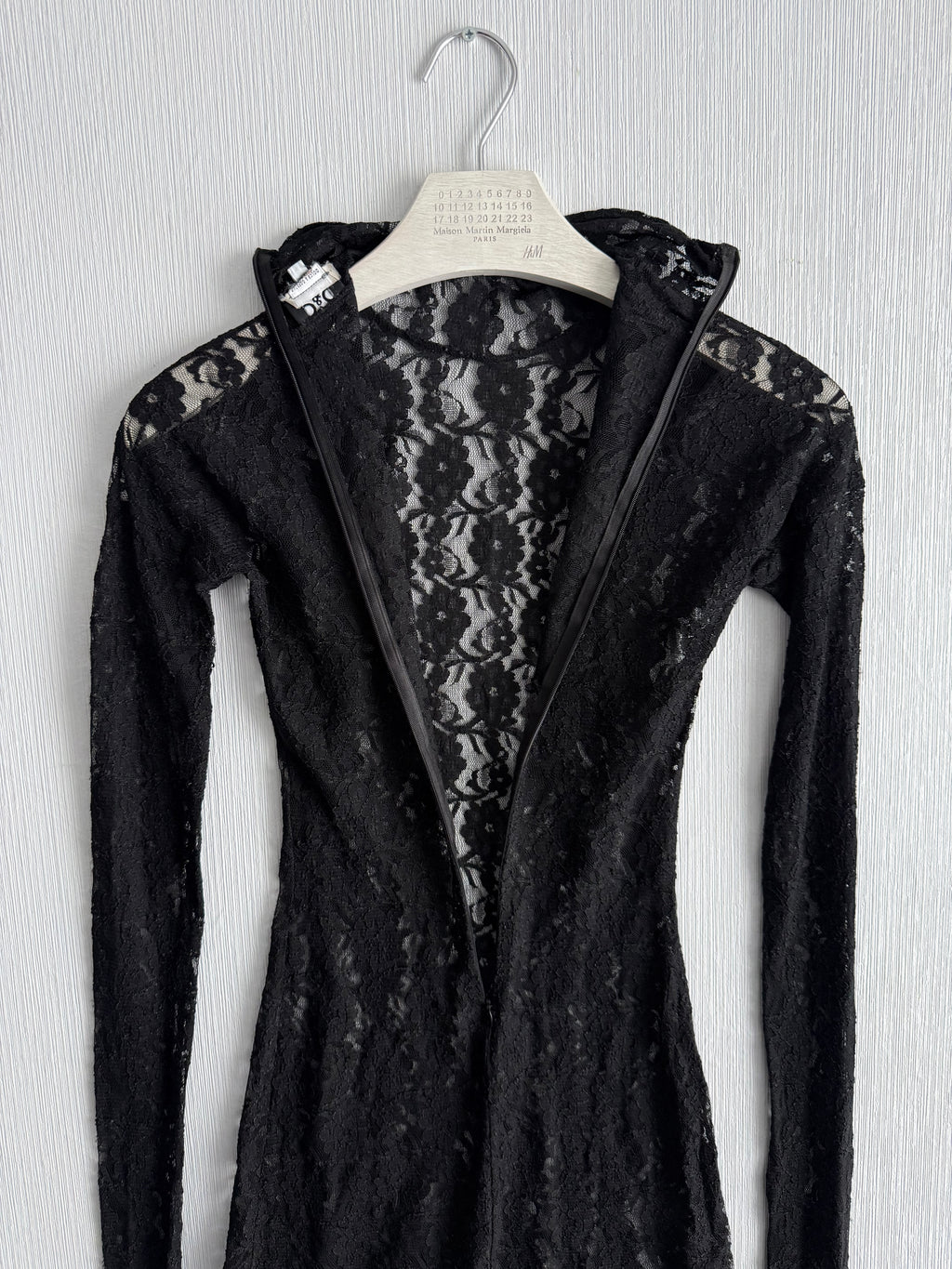 Dolce & Gabbana Black Floral Lace Long Sleeve Dress