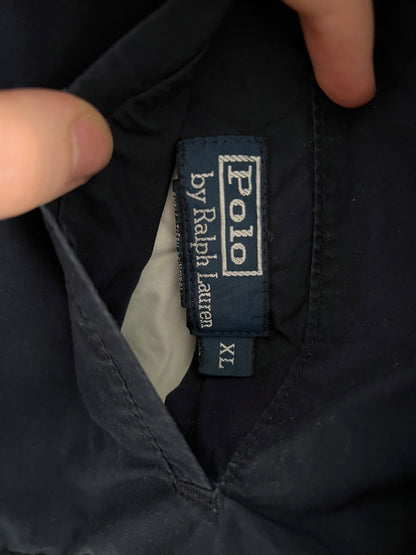 Polo Rarlph Lauren Navy Embroidery Cotton Reversible Jacket
