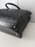 Christian Dior Lady Dior Soft Shopping Tote Cannage Quilt Lambskin Large