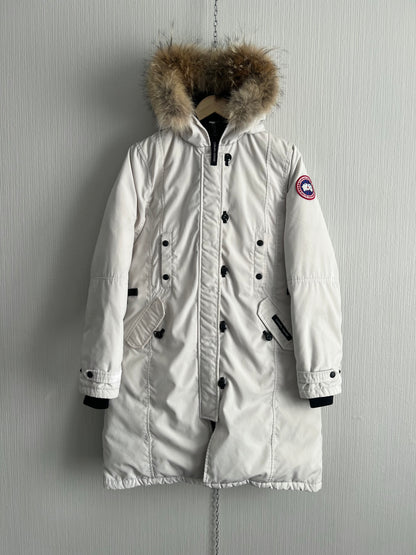 Canada Goose Ladies Kensington Parka Jacket in White