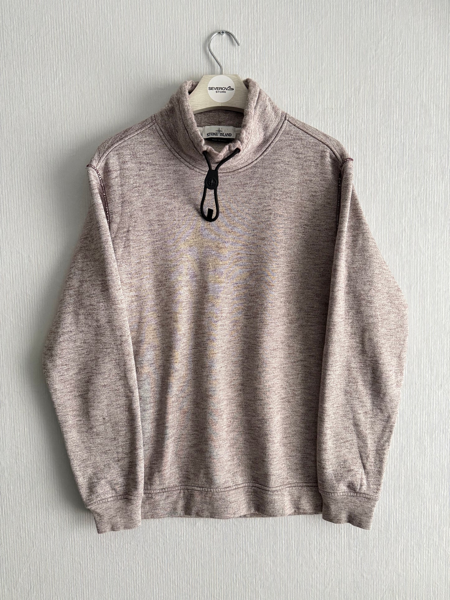 Stone Island Funnel Neck Drawstring Fleece Jumper