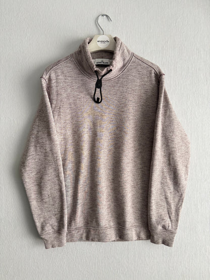 Stone Island Funnel Neck Drawstring Fleece Jumper