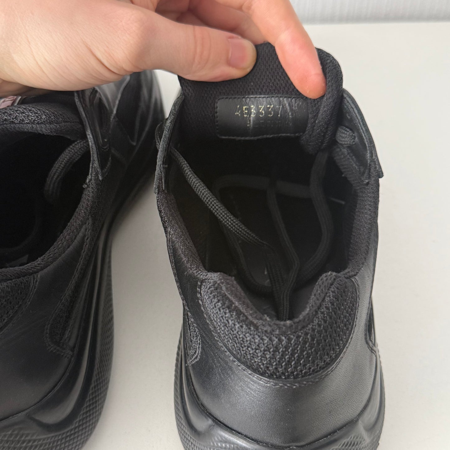 Prada Black Americas Cup Shoes