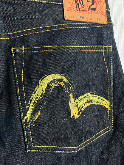 Evisu Japan Dark Indigo Selvedge Denim Jeans