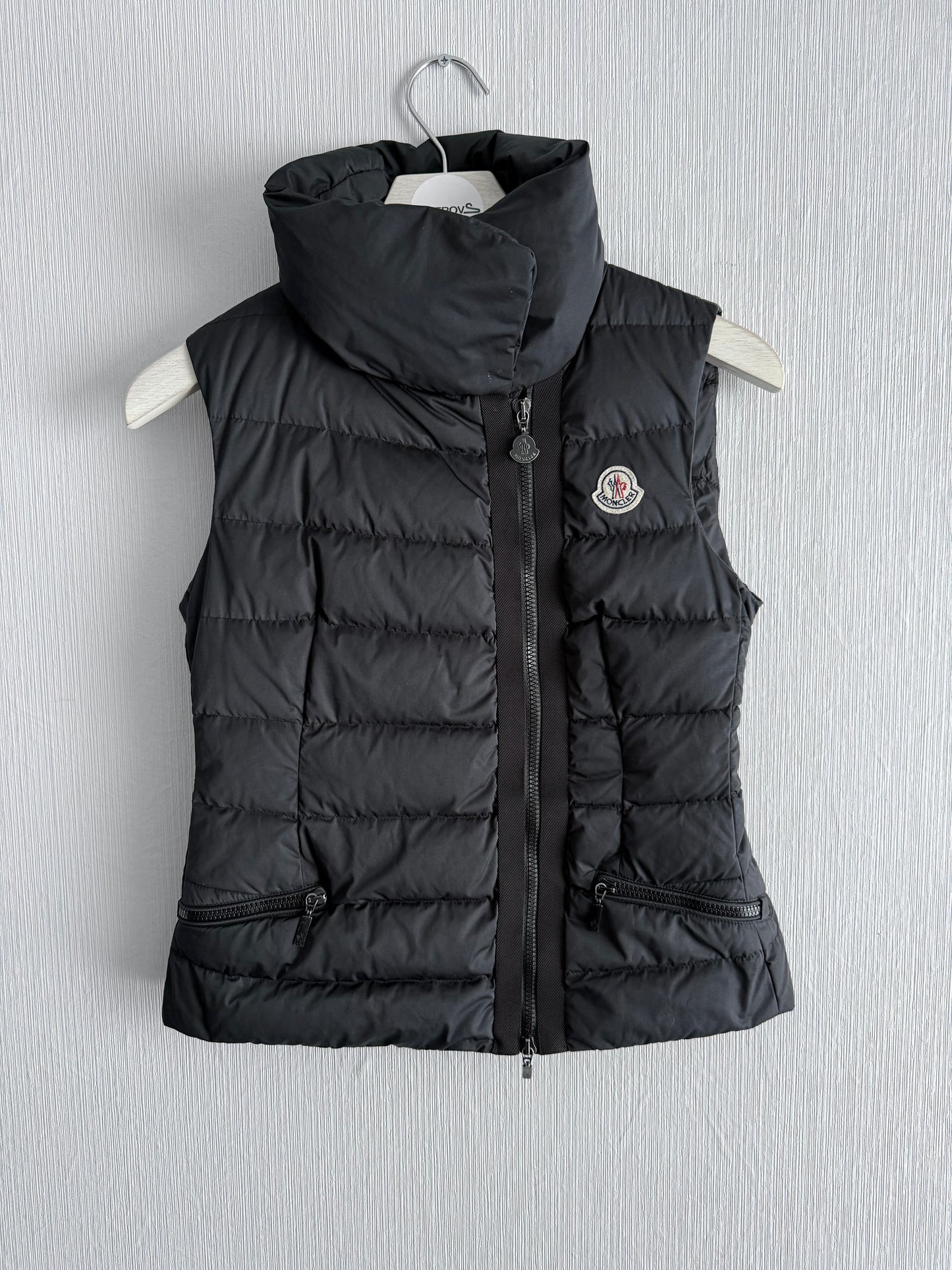 Moncler Black Down Labas Vest