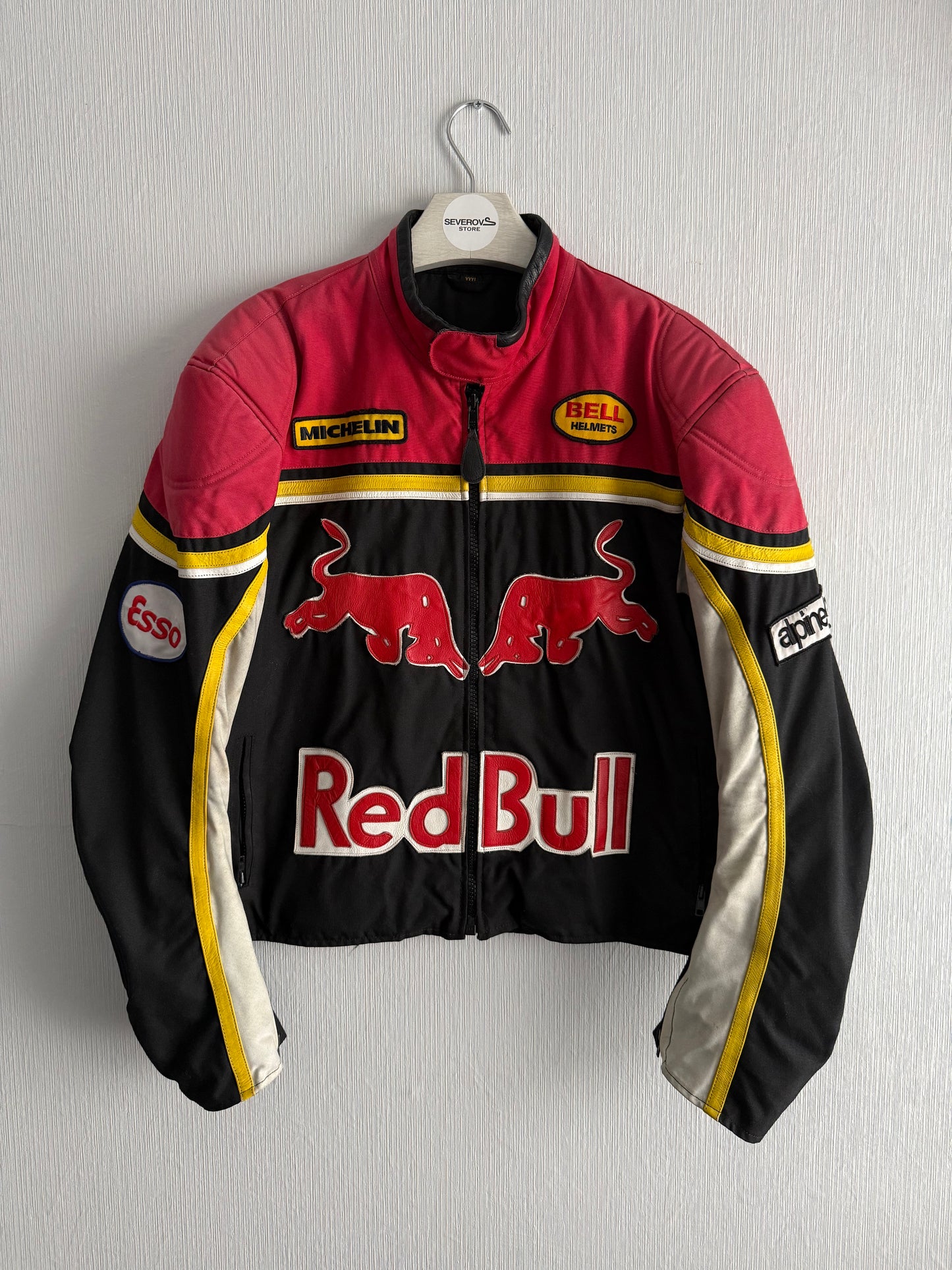 Nascar Vintage Red Bull Racing Moto Jacket