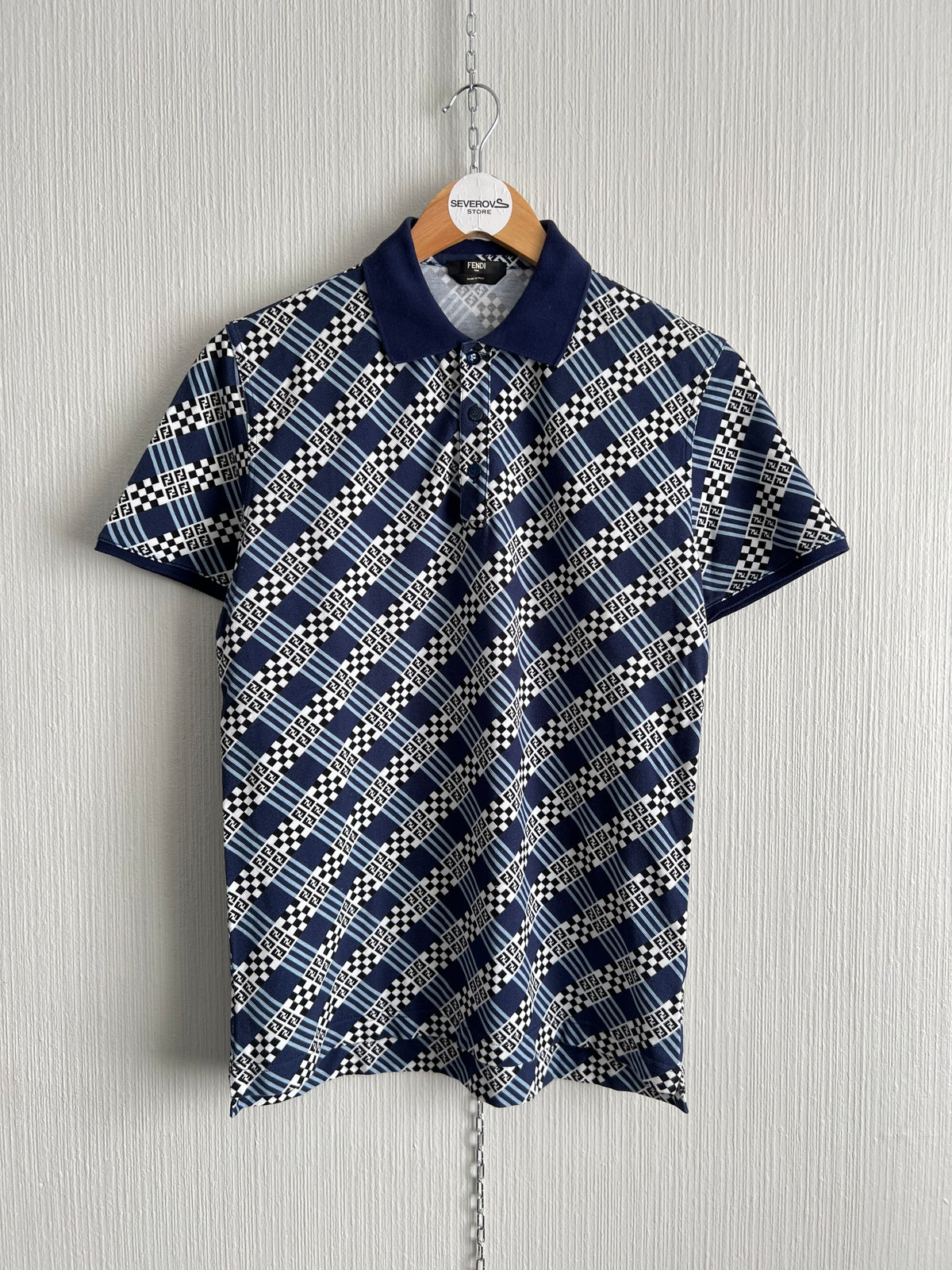 Fendi Mens Monogram Polo Shirt