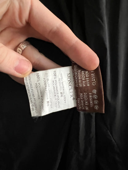 Moncler Vintage Black Down Long Jacket