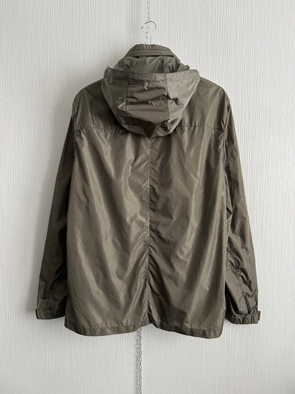 Prada Sport Luna Rossa Khaki Nylon Black Tab Jacket
