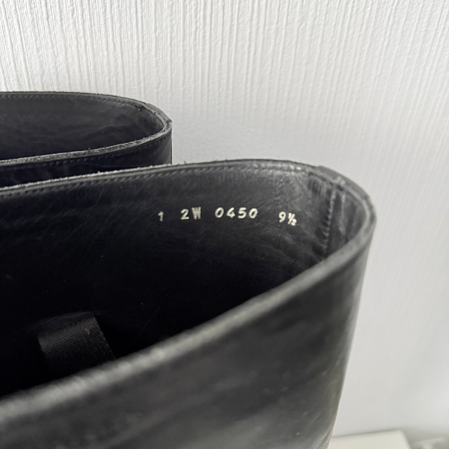 Prada Black Leather Mens Riding Boots